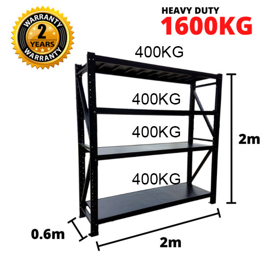 Heavy Duty Shelving 400KG per shelf