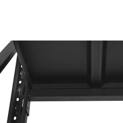 5.5m(W)x1.8m(H)x0.5m(D) 2000KG Connecting Shelving Black