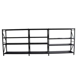 5.5m(W)x1.8m(H)x0.5m(D) 2000KG Connecting Shelving Black