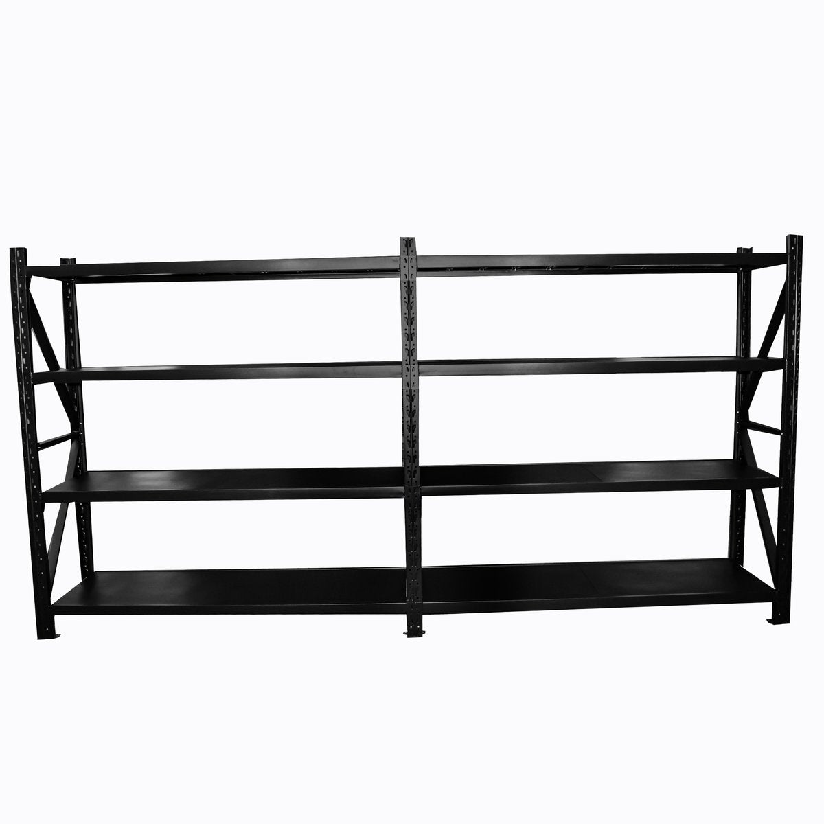 4.0m(W) x 1.8m(H) x 0.6m(D) 2000KG Connecting Shelving Black