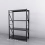 1.2m(W) x 1.8m(H) x 0.5m(D) Metal Shelving 800KG Black