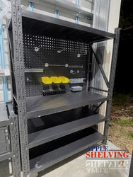 1.5m(W) x 0.6m (D) 2-Shelf Workbench With 2 Pegboards