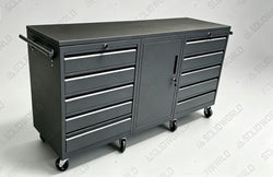 72'' Connected 10-Drawer & Cabinet Roller Toolbox