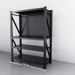 1.5m(W) x 0.6m (D) 2-Shelf Workbench With 2 Pegboards