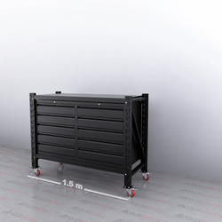 1.5m(L) 10-Drawer Steel Workbench