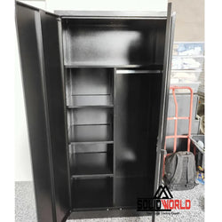 2-Door Storage Cabinet Cupboard With A Hanging Section (Steel)