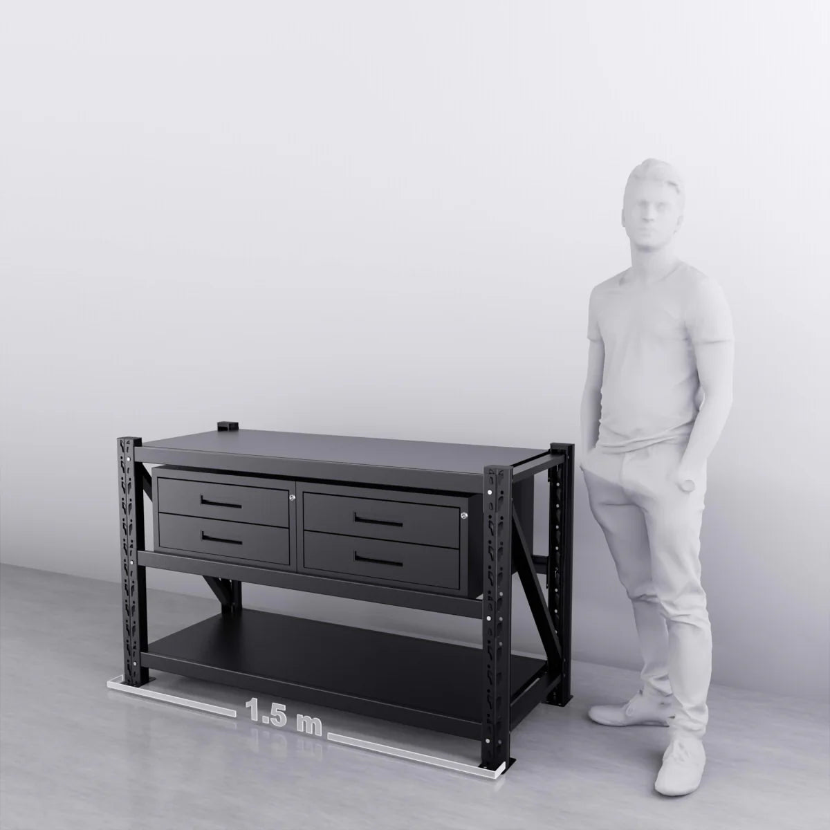Double Drawer Lockable