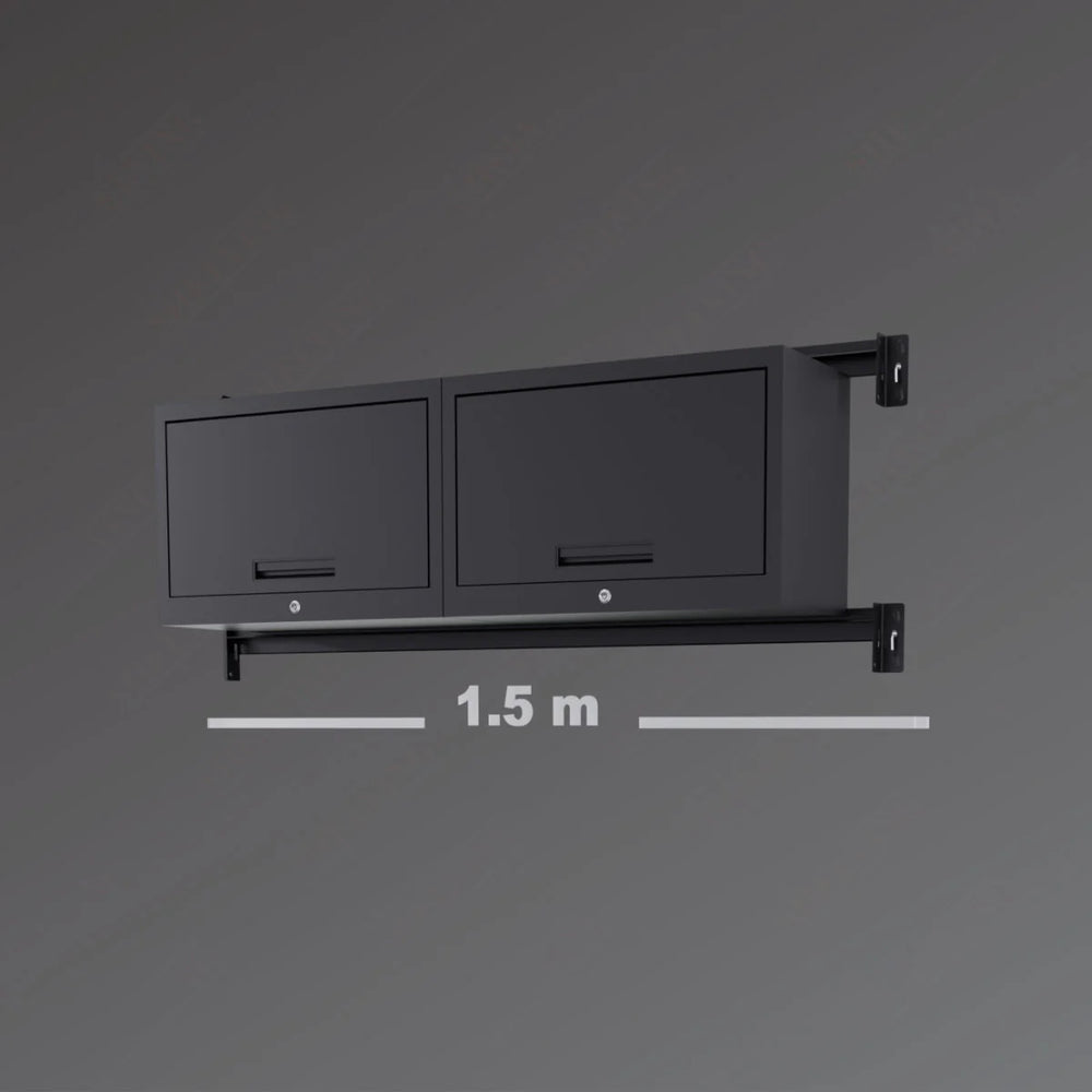 2-Shelf Lockable Upper Cupboard