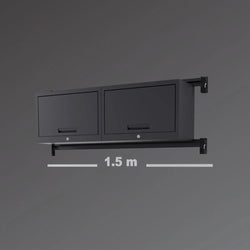 2-Shelf Lockable Upper Cupboard