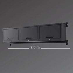 2-Shelf Lockable Upper Cupboard