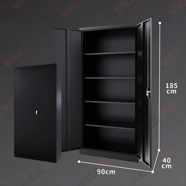 2-Door Heavy-Duty Storage Lockable Cupboard (4-shelf)