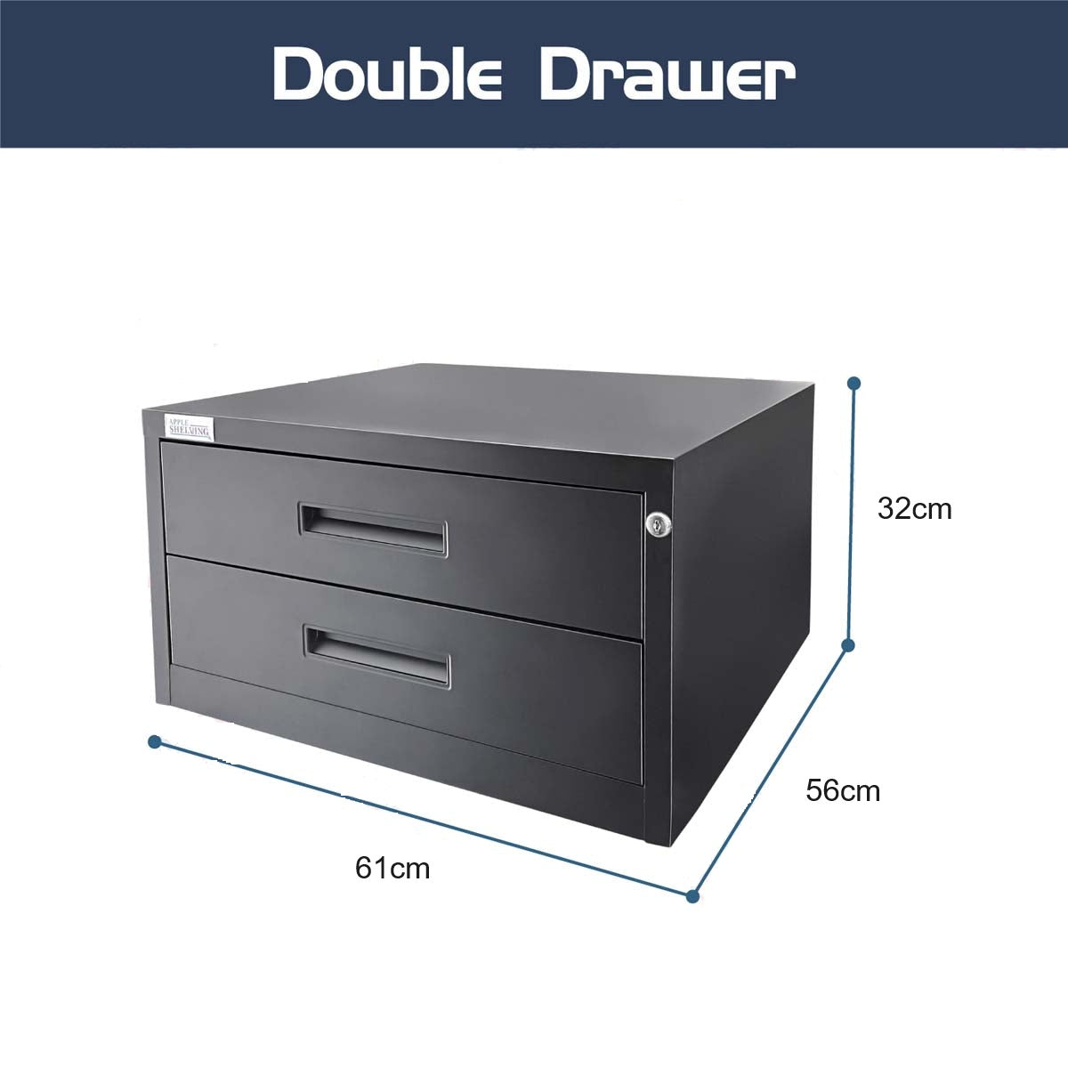 Double Drawer Lockable