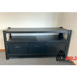 2m(L) x 0.6m(D) 3-Drawers Steel Workbench