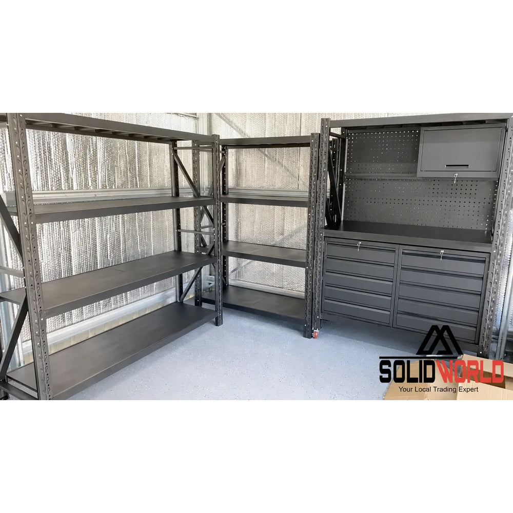 1.5m(L) 10-Drawer Steel Pegboard Workbench