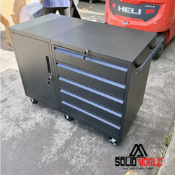46'' Connected 5-Drawer & Cabinet Roller Toolbox