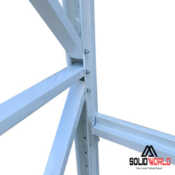 1.2m(W) x 2.4m(H) x 0.5m(D) Metal Shelving 800KG Black