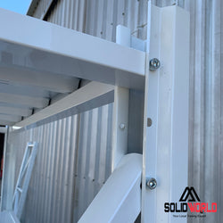 1.2m(W) x 2.4m(H) x 0.5m(D) Metal Shelving 800KG Black