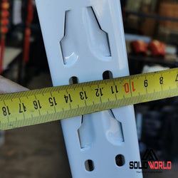 1.2m(W) x 2.4m(H) x 0.5m(D) Metal Shelving 800KG Black