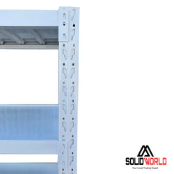 1.2m(W) x 1.8m(H) x 0.5m(D) Metal Shelving 800KG White