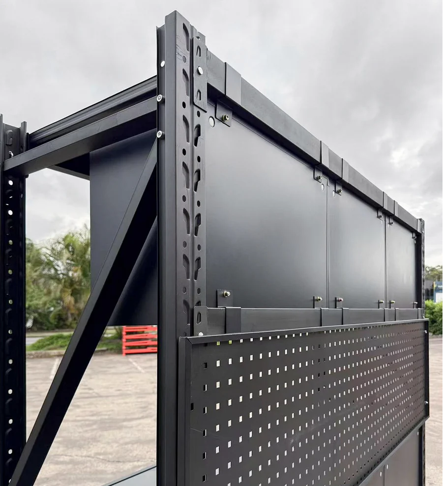 2-Shelf Lockable Upper Cupboard