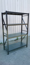 1.2m(W) x 2.4m(H) x 0.5m(D) Metal Shelving 800KG Black