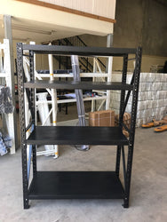 1.2m(W) x 1.8m(H) x 0.5m(D) Metal Shelving 800KG Black