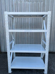 1.2m(W) x 1.8m(H) x 0.6m(D) Metal Shelving 1000KG White