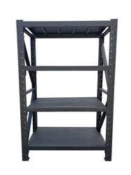 1.2m(W) x 1.8m(H) x 0.6m(D) Metal Shelving 1000KG Black