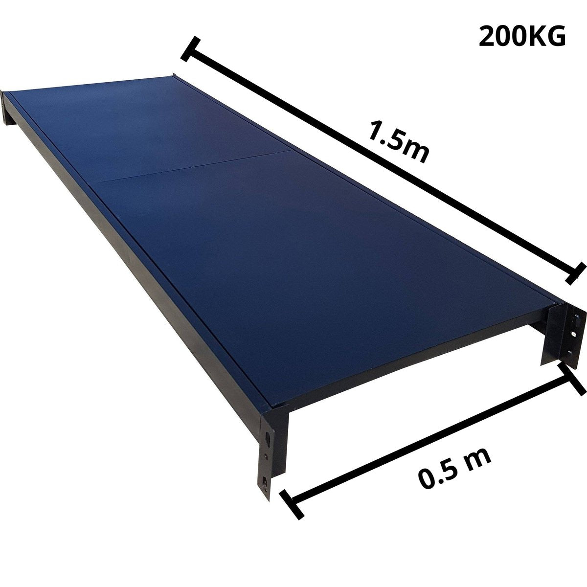 Extra Shelf 1.5m(w) x 0.5m Depth For 800kg Shelving Black