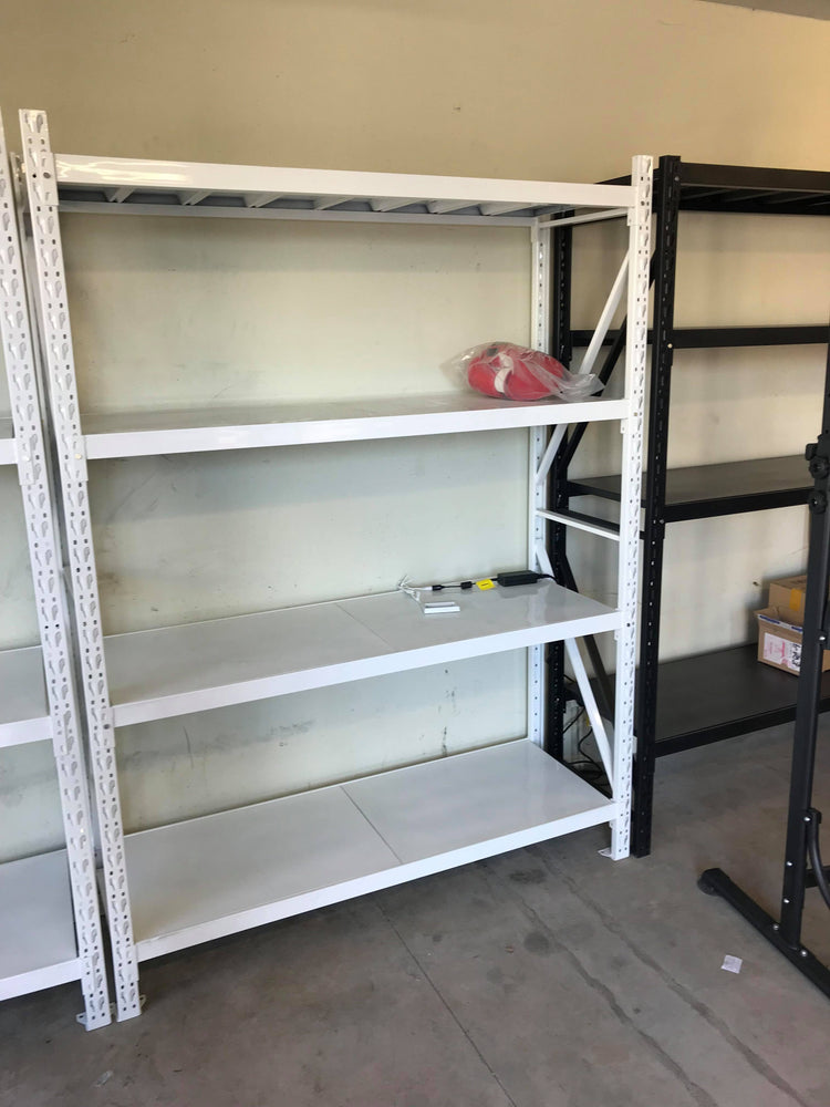 1.5m(W) x 1.8m(H) x 0.5m(D) Metal Shelving 800KG White