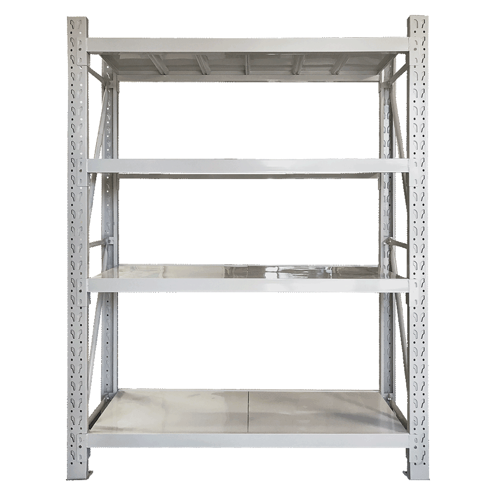 1.5m(W) x 1.8m(H) x 0.6m(D) Metal Shelving 1000KG White