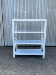 1.5m(W) x 2.4m(H) x 0.5m(D) Metal Shelving 800KG White