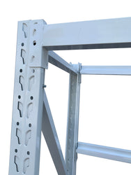 2.0m(W) x 2.0m(H) x 0.6m(D) Metal Shelving 1000KG White