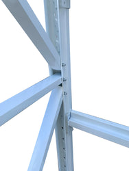 4.0m(W) x 2.0m(H) x 0.6m(D) 2000KG Connecting Shelving White