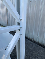 1.5m(W) x 2.0m(H) x 0.6m(D) Metal Shelving 1000KG White
