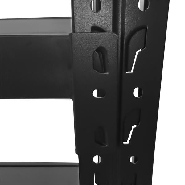 1.5m(W) x 1.8m(H) x 0.6m(D) Metal Shelving 1000KG Black