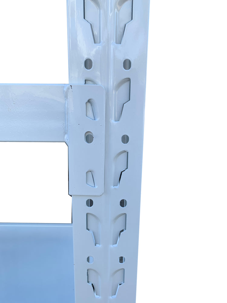 4.0m(W) x 2.0m(H) x 0.6m(D) 2000KG Connecting Shelving White