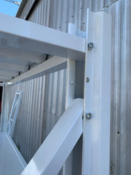 1.5m(W) x 2.0m(H) x 0.6m(D) Metal Shelving 1000KG White