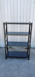 1.2m(W) x 2.4m(H) x 0.5m(D) Metal Shelving 800KG Black