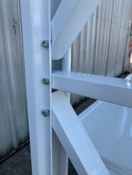 1.5m(W) x 2.0m(H) x 0.6m(D) Metal Shelving 1000KG White