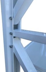 1.5m(W) x 2.0m(H) x 0.6m(D) Metal Shelving 1000KG White