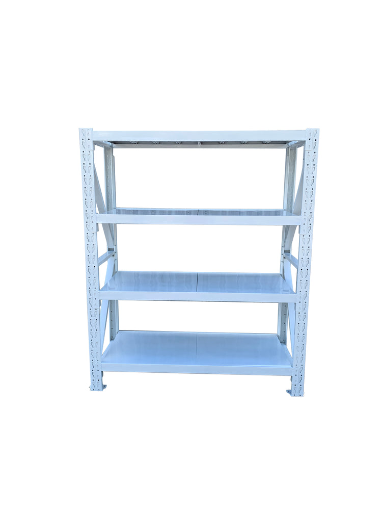 1.5m(W) x 2.0m(H) x 0.6m(D) Metal Shelving 1000KG White