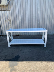 Work Bench 2.0m x 0.9m x 0.6m 500KG White