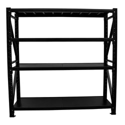1.5m(W) x 1.8m(H) x 0.6m(D) Metal Shelving 1000KG Black
