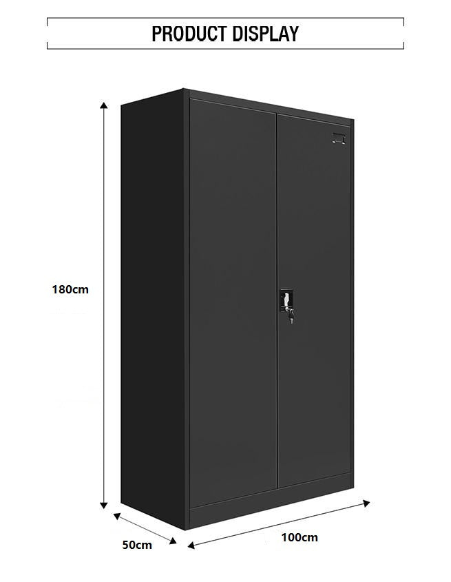 Heavy Duty 2 Doors Steel Storage Cabinet Lockable Cupboard with pegboard