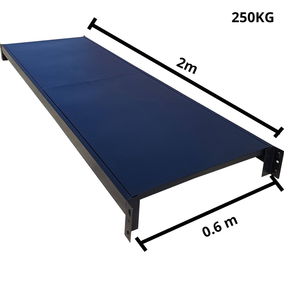 Extra Shelf 2.0m(w) x 0.6m Depth For 1000kg Shelving Black