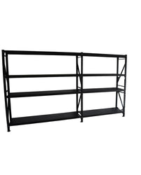 2.7m(W)x2.4m(H)x0.6m(D) 2000kg Connecting Shelving BLACK