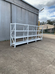 4.5m (W) x 1.8m (H) x 0.6m (D) 3000KG Connecting Shelving WHITE