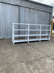 6.0m(W) x 2.0m(H) x 0.6m(D) 3000kg Connecting Shelving White