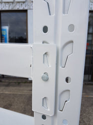 1.5m(W) x 1.8m(H) x 0.5m(D) Metal Shelving 800KG White